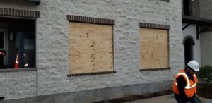 Emergency board-up services