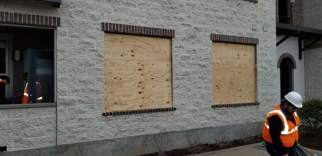 Emergency board-up services